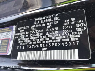 2023 Kia Sorento X-Line EX with VIN 5XYRHDLF5PG245517, listed as a IAAI auction lot 41596305 with 6,946 mi miles. Bid and sale history available at carsss.com. Image 9.