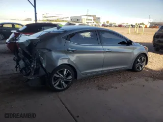 2015 Hyundai Elantra Limited with VIN KMHDH4AE8FU329070, listed as a Copart auction lot 52380395 with 130,054 mi miles and Salvage Title. Bid and sale history available at carsss.com. Image 3.