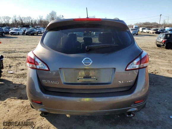 2011 Nissan Murano SL with VIN JN8AZ1MW4BW159672, listed as a Copart auction lot 45765885 with 157,390 mi miles and Salvage Title. Bid and sale history available at carsss.com. Image 6.