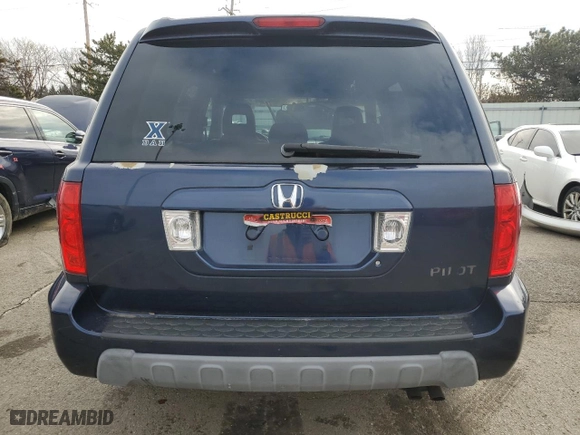 2004 Honda Pilot EX with VIN 2HKYF18694H553741, listed as a Copart auction lot 47436895 with 168,700 mi miles and Clean Title. Bid and sale history available at carsss.com. Image 6.