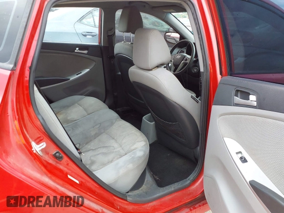 2014 Hyundai Accent GS with VIN KMHCT5AE1EU172027, listed as a IAAI auction lot 42165016 with 140,943 mi miles and . Bid and sale history available at carsss.com. Image 8.