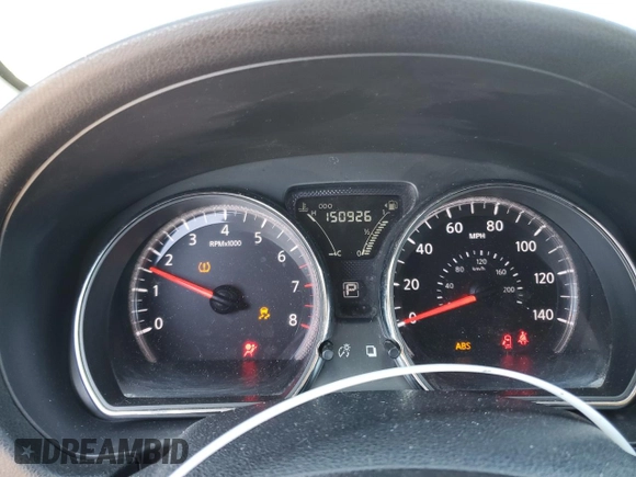 2015 Nissan Versa SV with VIN 3N1CN7AP5FL860607, listed as a Copart auction lot 58093385 with 150,926 mi miles and Salvage title. Bid and sale history available at DreamBid. Image 9.