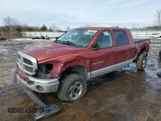 2006 Dodge 1500 SLT with VIN 3D7KS19D96G236395, listed as a Copart auction lot 46689445 with 232,796 mi miles and Salvage Title. Bid and sale history available at carsss.com. Image 1.