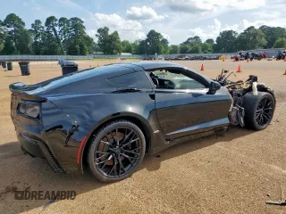 2016 Chevrolet Corvette Z06 1LZ with VIN 1G1YP2D60G5612360, listed as a Copart auction lot 59606855 with 88,050 mi miles and Salvage title. Bid and sale history available at DreamBid. Image 3.