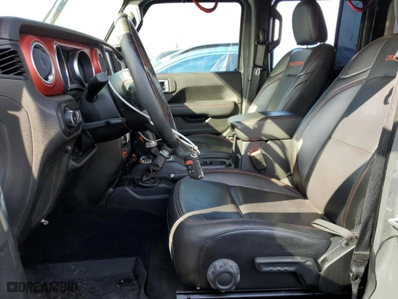 2019 Jeep Wrangler Unlimited Rubicon with VIN 1C4HJXFG7KW604349, listed as a Copart auction lot 43225165 with 35,938 mi miles and Salvage Title. Bid and sale history available at carsss.com. Image 7.