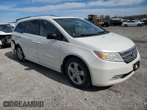 2013 Honda Odyssey Touring with VIN 5FNRL5H9XDB064035, listed as a Copart auction lot 49889325 with 153,041 mi miles and Salvage Title. Bid and sale history available at carsss.com. Image 4.