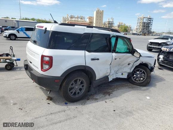 2023 Ford Bronco Sport Big Bend with VIN 3FMCR9B63PRE37893, listed as a Copart auction lot 53057445 with 3,698 mi miles and Salvage Title. Bid and sale history available at carsss.com. Image 3.