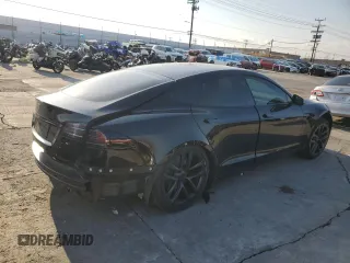 2022 Tesla Model S with VIN 5YJSA1E51NF482745, listed as a Copart auction lot 42562955 with 75,573 mi miles and Salvage Title. Bid and sale history available at DreamBid. Image 3.
