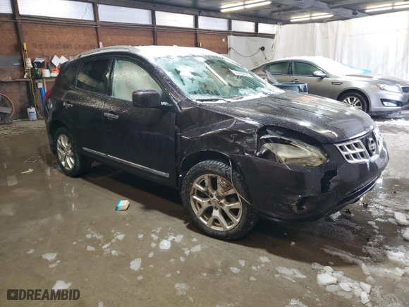 2011 Nissan Rogue SV with VIN JN8AS5MV3BW272189, listed as a Copart auction lot 44452605 with 142,203 mi miles and Salvage Title. Bid and sale history available at carsss.com. Image 4.