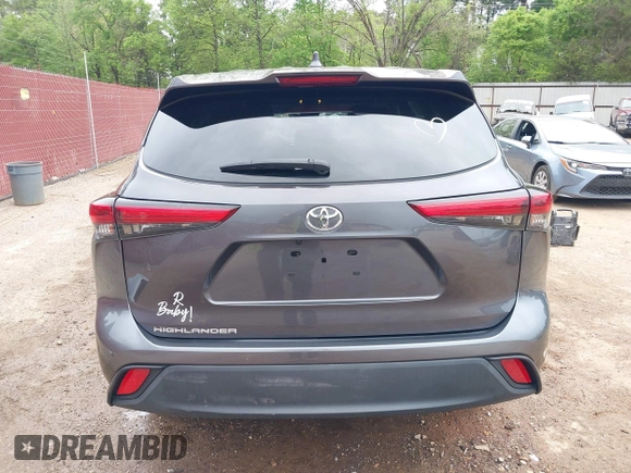 2021 Toyota Highlander L with VIN 5TDCZRAH2MS055113, listed as a IAAI auction lot 41947641 with 58,245 mi miles and . Bid and sale history available at DreamBid. Image 16.