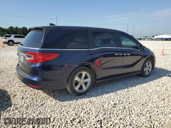 2019 Honda Odyssey EX-L z VIN 5FNRL6H71KB086667, wystawiony jako Copart lot #56718025 z przebiegiem 150 085 mil mil oraz Szkoda całkowita • Salvage title. Historia ofert i sprzedaży dostępna na DreamBid. Obrazek 3.