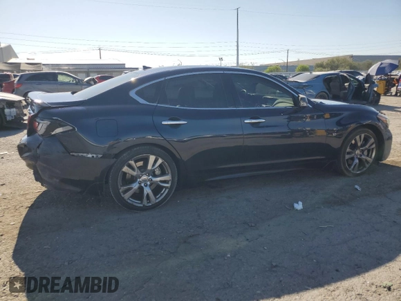 2016 Infiniti Q70 with VIN JN1BY1AP6GM220512, listed as a Copart auction lot 59299085 with 156,087 mi miles and Salvage title. Bid and sale history available at DreamBid. Image 3.