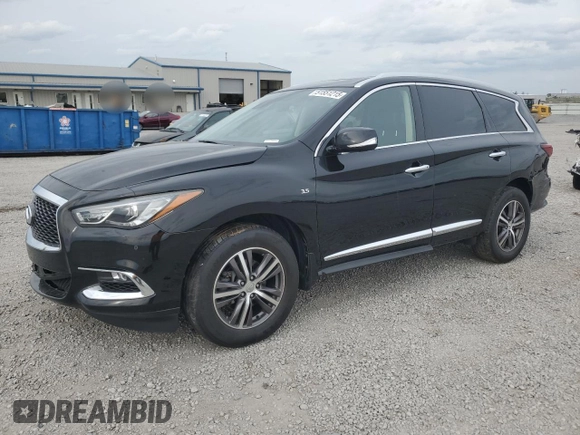2019 Infiniti QX60 Luxe with VIN 5N1DL0MM2KC555163, listed as a Copart auction lot 51551215 with 98,246 mi miles and Salvage title. Bid and sale history available at DreamBid. Image 1.