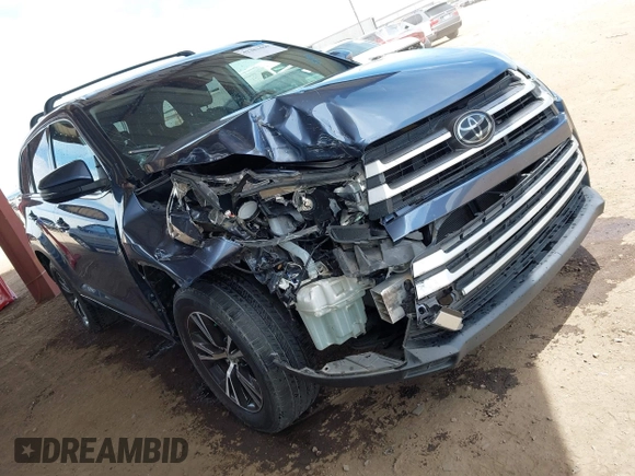 2018 Toyota Highlander LE with VIN 5TDZZRFH0JS285957, listed as a IAAI auction lot 42381460 with 85,183 mi miles and . Bid and sale history available at DreamBid. Image 1.