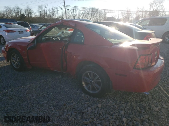 2003 Ford Mustang Standard with VIN 1FAFP40443F349458, listed as a Copart auction lot 82859674 with 0 mi miles and Salvage Title. Bid and sale history available at carsss.com. Image 2.