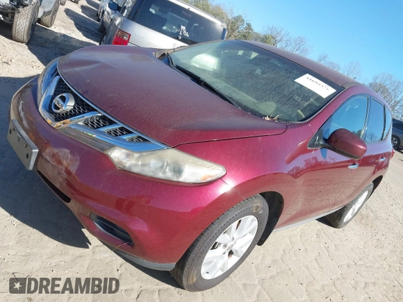 2011 Nissan Murano SL with VIN JN8AZ1MU9BW064877, listed as a IAAI auction lot 41694376 with 231,277 mi miles and . Bid and sale history available at carsss.com. Image 2.