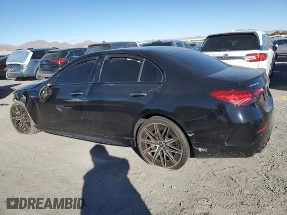2023 Mercedes-Benz C 43 AMG with VIN W1KAF8HB9PR099209, listed as a Copart auction lot 79760674 with Not Provided miles and Salvage Title. Bid and sale history available at DreamBid. Image 2.