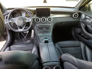 2017 Mercedes-Benz C 43 AMG with VIN 55SWF6EB0HU191842, listed as a Copart auction lot 86200364 with 87,038 mi miles and Salvage Title. Bid and sale history available at DreamBid. Image 8.