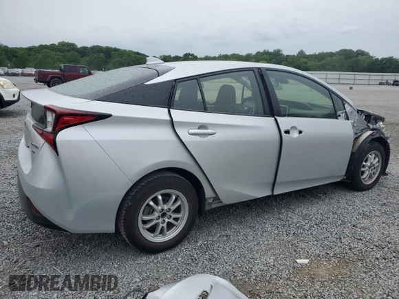 2022 Toyota Prius L Eco z VIN JTDKAMFU7N3160423, wystawiony jako Copart lot #55865935 z przebiegiem 72 950 mil mil oraz Szkoda całkowita • Salvage title. Historia ofert i sprzedaży dostępna na DreamBid. Obrazek 3.