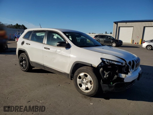 2017 Jeep Cherokee Sport with VIN 1C4PJMAS4HD234617, listed as a Copart auction lot 80662074 with 125,362 mi miles and Salvage title. Bid and sale history available at DreamBid. Image 4.