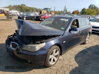 2006 BMW 5 Series 530xi with VIN WBANN73546CN02635, listed as a Copart auction lot 75510184 with Not Provided miles and Salvage Title. Bid and sale history available at carsss.com. Image 1.