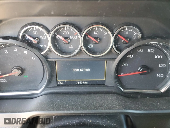 2021 Chevrolet Silverado 1500 LT Trail Boss with VIN 3GCPYFEL2MG108277, listed as a Copart auction lot 47071415 with 78,479 mi miles and Salvage Title. Bid and sale history available at DreamBid. Image 9.