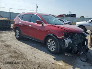 2017 Nissan Rogue SV with VIN 5N1AT2MV0HC794775, listed as a Copart auction lot 61019895 with 128,708 mi miles and Salvage title. Bid and sale history available at DreamBid. Image 4.