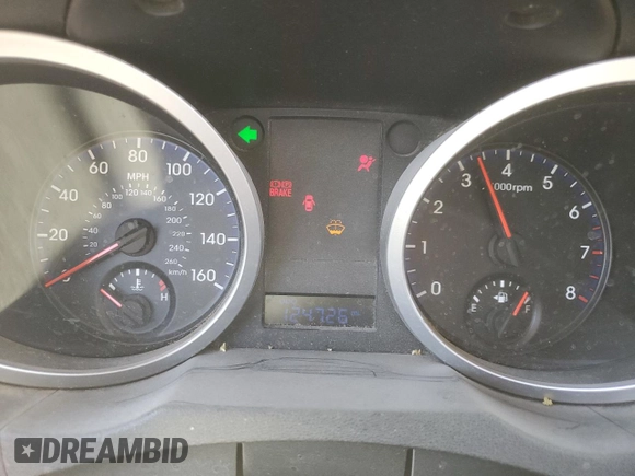 2010 Hyundai Genesis Coupe with VIN KMHHT6KD8AU035274, listed as a Copart auction lot 54966665 with 124,726 mi miles and Clean title. Bid and sale history available at DreamBid. Image 9.