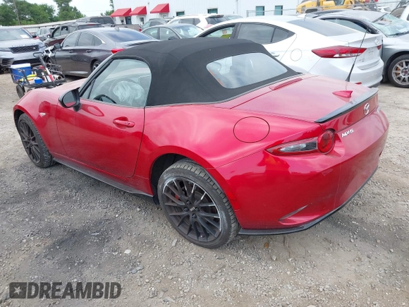 2017 Mazda MX-5 Miata Club with VIN JM1NDAC73H0121187, listed as a IAAI auction lot 41990611 with 19,158 mi miles and . Bid and sale history available at DreamBid. Image 3.