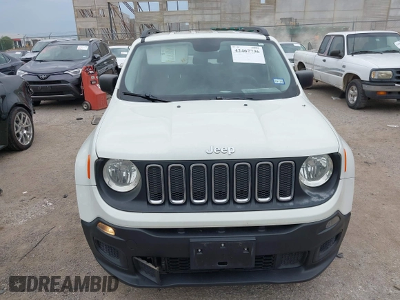 2017 Jeep Renegade Sport with VIN ZACCJAAB9HPF74358, listed as a IAAI auction lot 42467736 with 167,858 mi miles and . Bid and sale history available at DreamBid. Image 12.