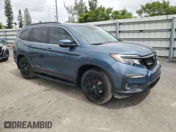 2022 Honda Pilot Special Edition with VIN 5FNYF5H26NB014305, listed as a Copart auction lot 59939325 with Not provided miles and Non repairable. Bid and sale history available at DreamBid. Image 4.