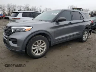 2021 Ford Explorer with VIN 1FMSK8BH5MGA57470, listed as a Copart auction lot 43072275 with 24,770 mi miles and Salvage title. Bid and sale history available at DreamBid. Image 1.