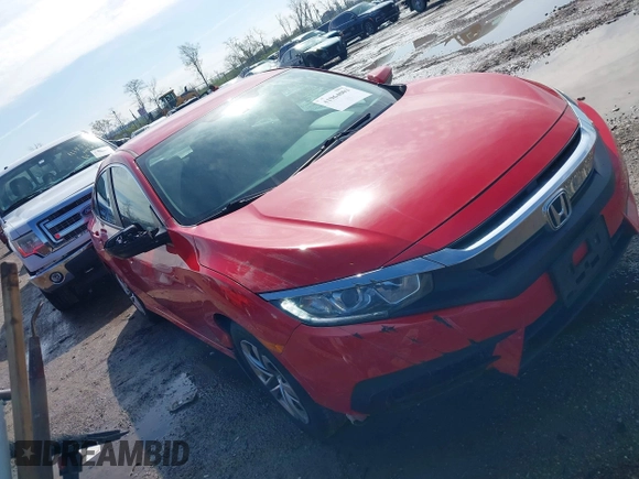 2016 Honda Civic Sedan LX with VIN 2HGFC2F52GH532423, listed as a IAAI auction lot 41964003 with 149,807 mi miles. Bid and sale history available at carsss.com. Image 1.