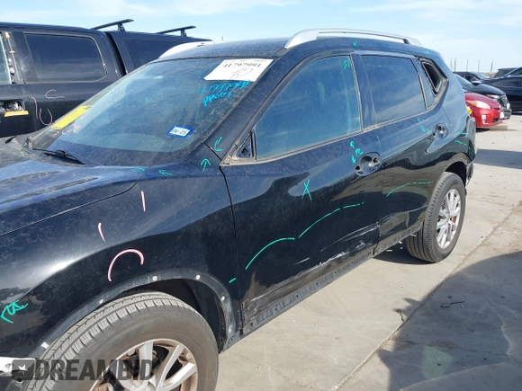 2017 Nissan Rogue SV with VIN KNMAT2MT9HP522348, listed as a IAAI auction lot 41797991 with 104,952 mi miles. Bid and sale history available at carsss.com. Image 6.