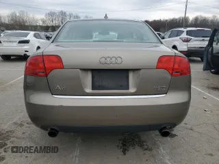2007 Audi A4 2.0T with VIN WAUDF78E87A118419, listed as a Copart auction lot 50788785 with 171,703 mi miles and Salvage Title. Bid and sale history available at carsss.com. Image 6.