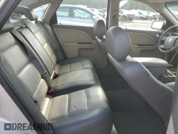 2008 Mercury Sable with VIN 1MEHM40W38G621379, listed as a Copart auction lot 54855085 with 107,443 mi miles and Salvage title. Bid and sale history available at DreamBid. Image 10.