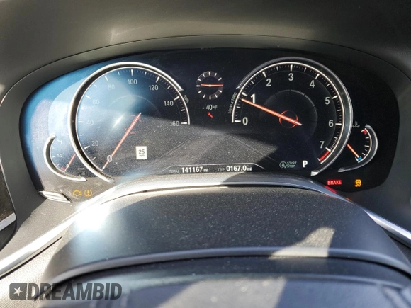 2018 BMW 7 Series 750i with VIN WBA7F0C54JGM23724, listed as a Copart auction lot 89399285 with 141,167 mi miles and Salvage Title. Bid and sale history available at carsss.com. Image 9.