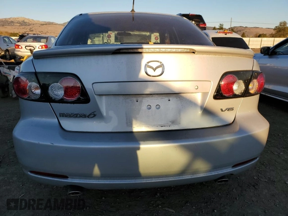2007 Mazda 6 S Sport VE with VIN 1YVHP80D575M55871, listed as a Copart auction lot 84510974 with 106,165 mi miles and Salvage Title. Bid and sale history available at DreamBid. Image 6.