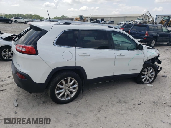 2016 Jeep Cherokee Limited z VIN 1C4PJMDS9GW340821, wystawiony jako Copart lot #54761795 z przebiegiem 98 114 mil mil oraz Szkoda całkowita • Salvage title. Historia ofert i sprzedaży dostępna na DreamBid. Obrazek 3.