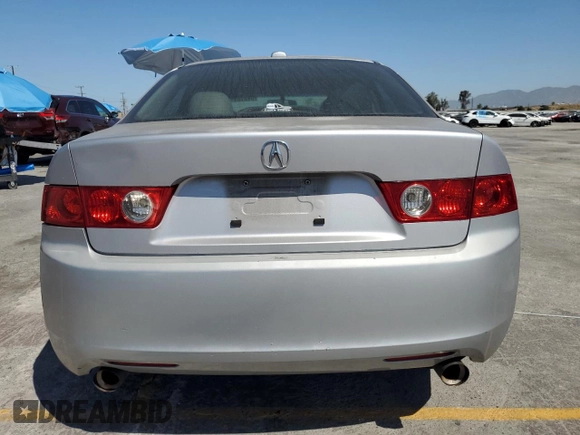 2005 Acura TSX with VIN JH4CL96885C011077, listed as a Copart auction lot 57878185 with 211,652 mi miles and Salvage title. Bid and sale history available at DreamBid. Image 6.