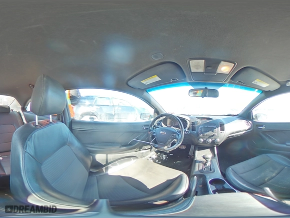 2015 Kia Forte Koup SX with VIN KNAFZ6A35F5373345, listed as a Copart auction lot 87241774 with 146582 miles and Salvage Title. Bid and sale history available at carsss.com. Image 14.