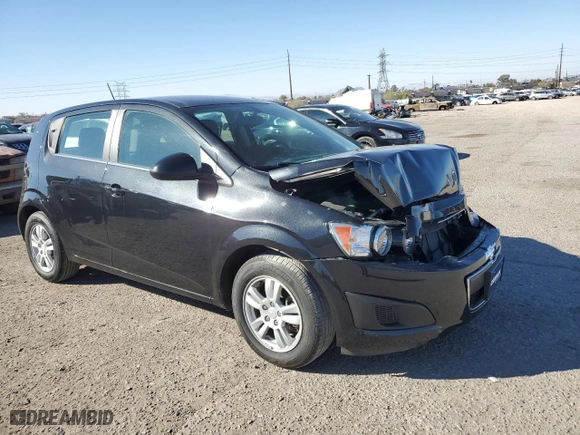 2015 Chevrolet Sonic LT with VIN 1G1JC6SH6F4127167, listed as a Copart auction lot 43568615 with 28,509 mi miles and Salvage Title. Bid and sale history available at carsss.com. Image 4.