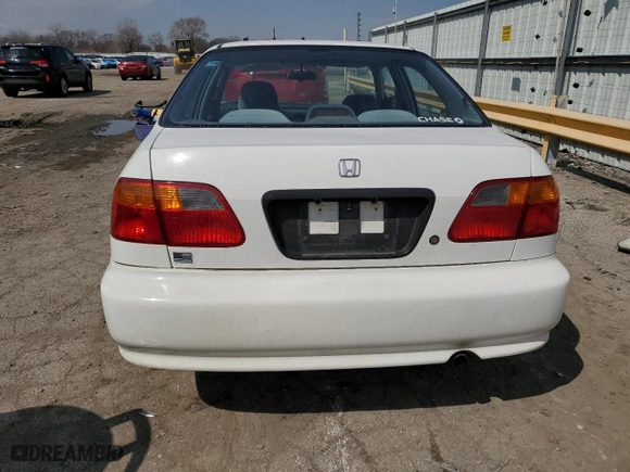 1999 Honda Civic DX with VIN 1HGEJ6625XL005106, listed as a Copart auction lot 50618925 with 123,624 mi miles and Salvage Title. Bid and sale history available at carsss.com. Image 6.
