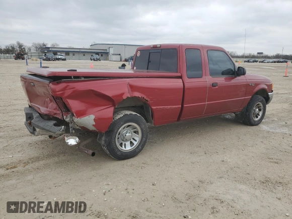 1999 Ford Ranger XL with VIN 1FTYR14V8XPA16341, listed as a Copart auction lot 45297565 with 134,547 mi miles and Salvage Title. Bid and sale history available at carsss.com. Image 3.