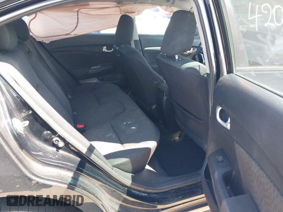 2015 Honda Civic EX with VIN 19XFB2F87FE256343, listed as a IAAI auction lot 42064764 with 133,437 mi miles and . Bid and sale history available at carsss.com. Image 8.