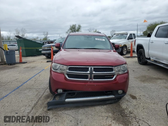 2013 Dodge Durango Crew with VIN 1C4RDJDG9DC691333, listed as a Copart auction lot 53792405 with 165,498 mi miles and Salvage title. Bid and sale history available at DreamBid. Image 5.