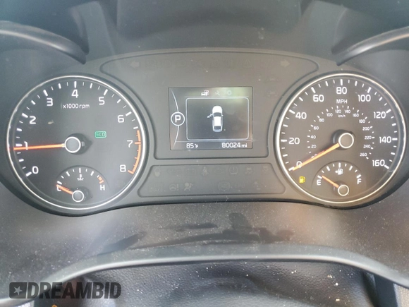 2016 Kia Optima LX with VIN 5XXGT4L38GG028477, listed as a Copart auction lot 46184195 with 80,024 mi miles and Salvage Title. Bid and sale history available at carsss.com. Image 9.