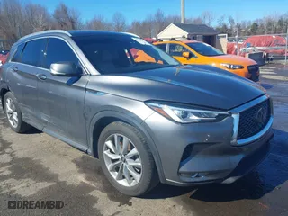 2020 Infiniti QX50 ESSENTIAL with VIN 3PCAJ5M18LF113279, listed as a IAAI auction lot 41683001 with 41,047 mi miles. Bid and sale history available at carsss.com. Image 1.