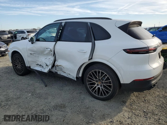 2023 Porsche Cayenne with VIN WP1AA2AY1PDA02763, listed as a Copart auction lot 47258505 with 43,159 mi miles and Salvage title. Bid and sale history available at DreamBid. Image 2.