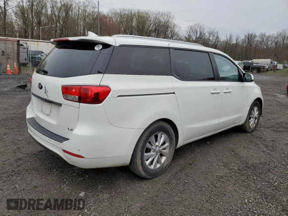 2016 Kia Sedona LX with VIN KNDMB5C15G6082926, listed as a Copart auction lot 46586364 with 99,095 mi miles and Salvage Title. Bid and sale history available at carsss.com. Image 3.